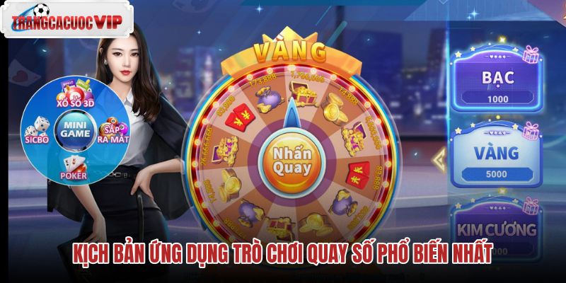 kich ban ung dung tro choi quay so pho bien nhat